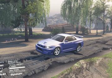 Мод Nissan Skyline R34 NISMO GT-R Z-Tune версия 2.0 для SpinTires (v03.03.16)