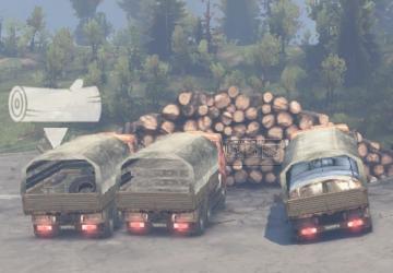 Мод Платформы и прицепы, полуприцепы Камаз версия 3.1 для SpinTires (v03.03.16)