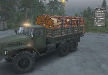 Мод Текстура брёвен «Сосна» версия 1.0 для SpinTires (v03.03.16)