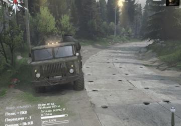 Мод Текстура для двухполосной асфальтовой дороги v1.0 для SpinTires (v03.03.16)