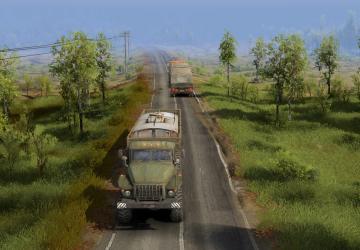Мод Текстура для двухполосной бетонной дороги v1.0 для SpinTires (v1.7.1)