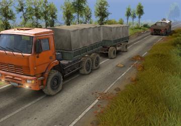 Мод Текстура для двухполосной бетонной дороги v1.0 для SpinTires (v1.7.1)