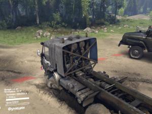 Мод Текстура кабины КамАЗ-43101 (серый цвет) версия 2.0 для SpinTires (v2014)