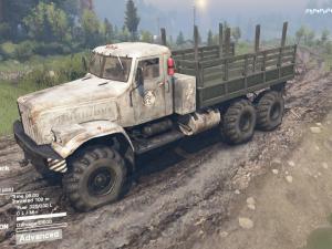 Мод Текстура КрАЗ-255 «Белая» версия 1.0 для SpinTires (v03.03.16)