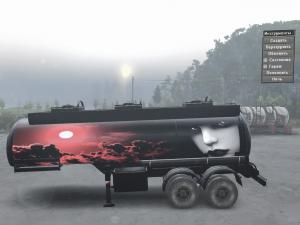 Мод Текстура полуприцепа-цистерны «Свежая кровь 2» v1.0 для SpinTires (v03.03.16)