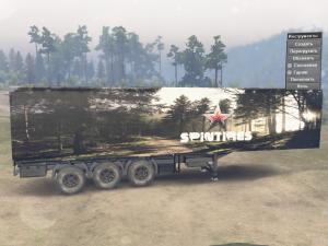 Мод Текстура полуприцепа-фургона «Лес» версия 1.0 для SpinTires (v03.03.16)
