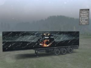 Мод Текстура полуприцепа-фургона «Призрачный гонщик» v1.0 для SpinTires (v03.03.16)
