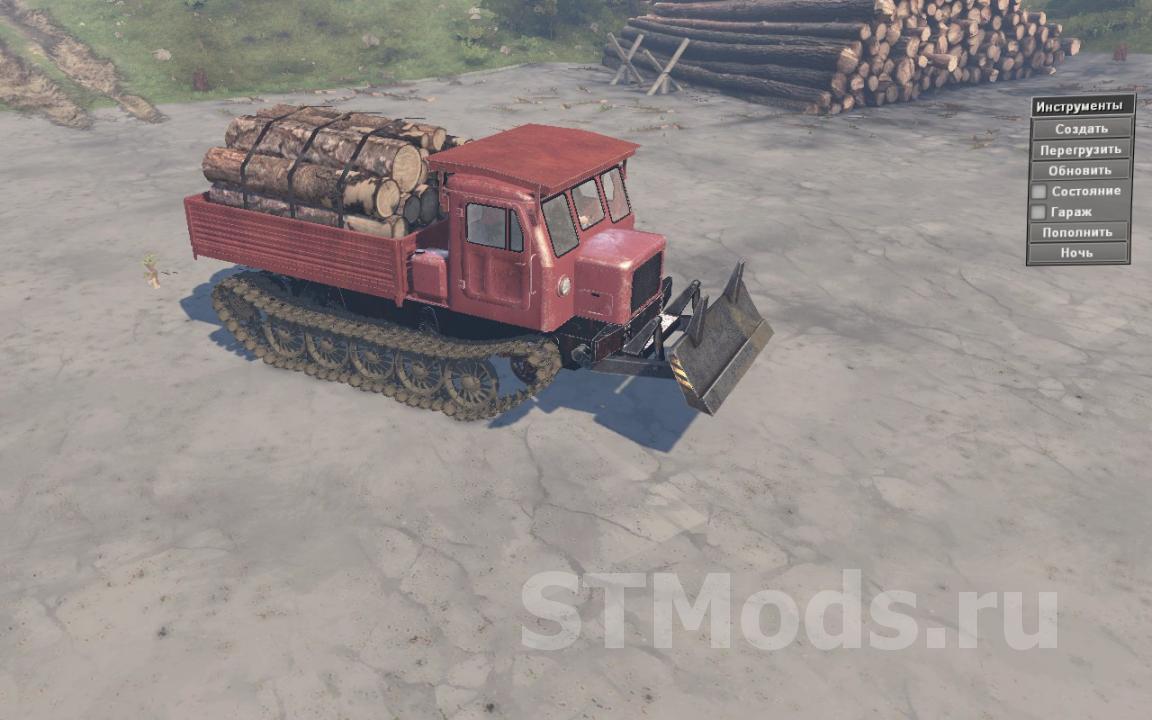 Скачать мод Трактор ТТ-4 версия 1.1 для SpinTires (v03.03.16)