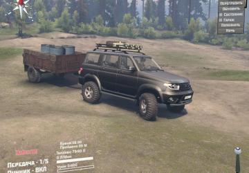 Мод УАЗ-3163 «Патриот» версия 0.9 для SpinTires (v03.16)