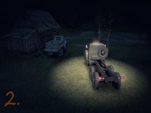 Мод Удаление подсвечивания автомобиля в ночное время для SpinTires (v03.03.16)