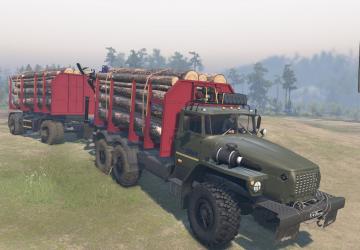 Мод UrAL 4320-40 Sortimentovoz версия 1 для SpinTires (v03.03.16 и выше)