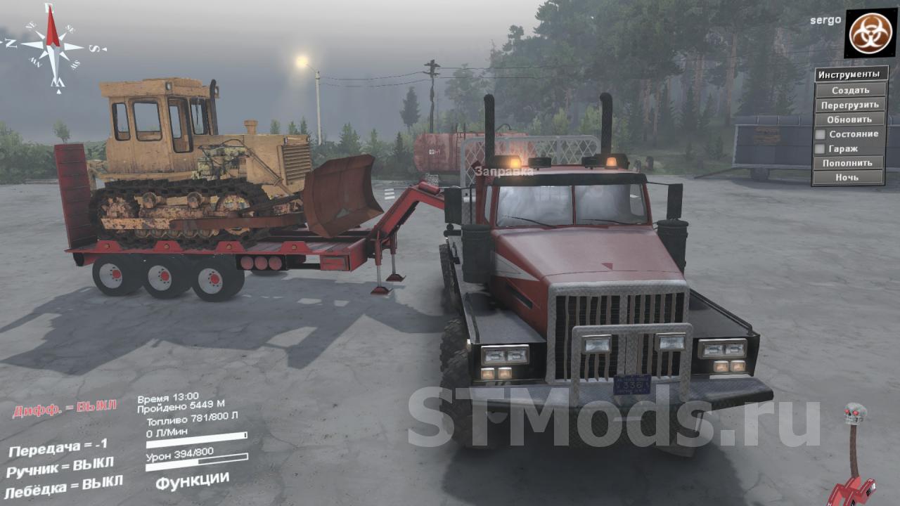 Скачать мод Western Star 6900 TS версия 1.1 для SpinTires (v03.03.16)