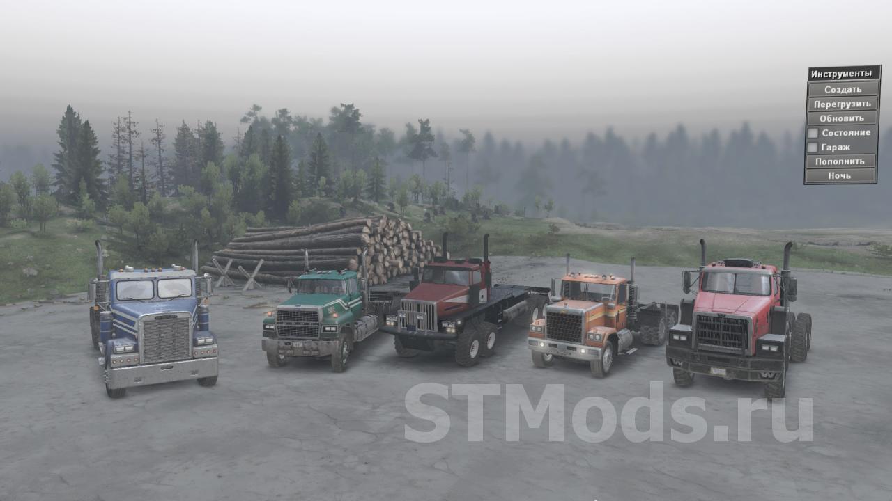 Скачать мод Western Star 6900 TS версия 1.1 для SpinTires (v03.03.16)