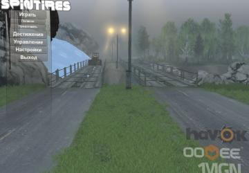 Мод Заставка «Мост в скалистой месности» версия 2.0 для SpinTires (v03.03.16)
