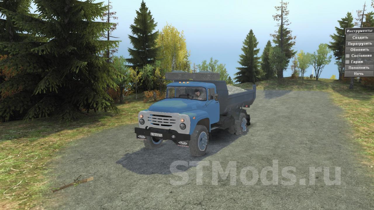 Скачать мод Зил-130 4x4 версия 4.0 для SpinTires (v03.03.16)