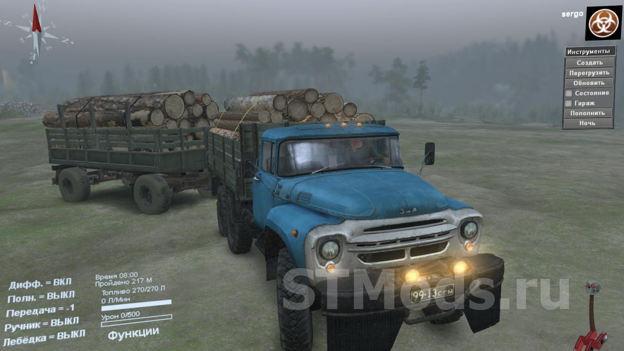 Скачать мод ЗиЛ-130 Offroad версия 1 для SpinTires (v03.03.16)