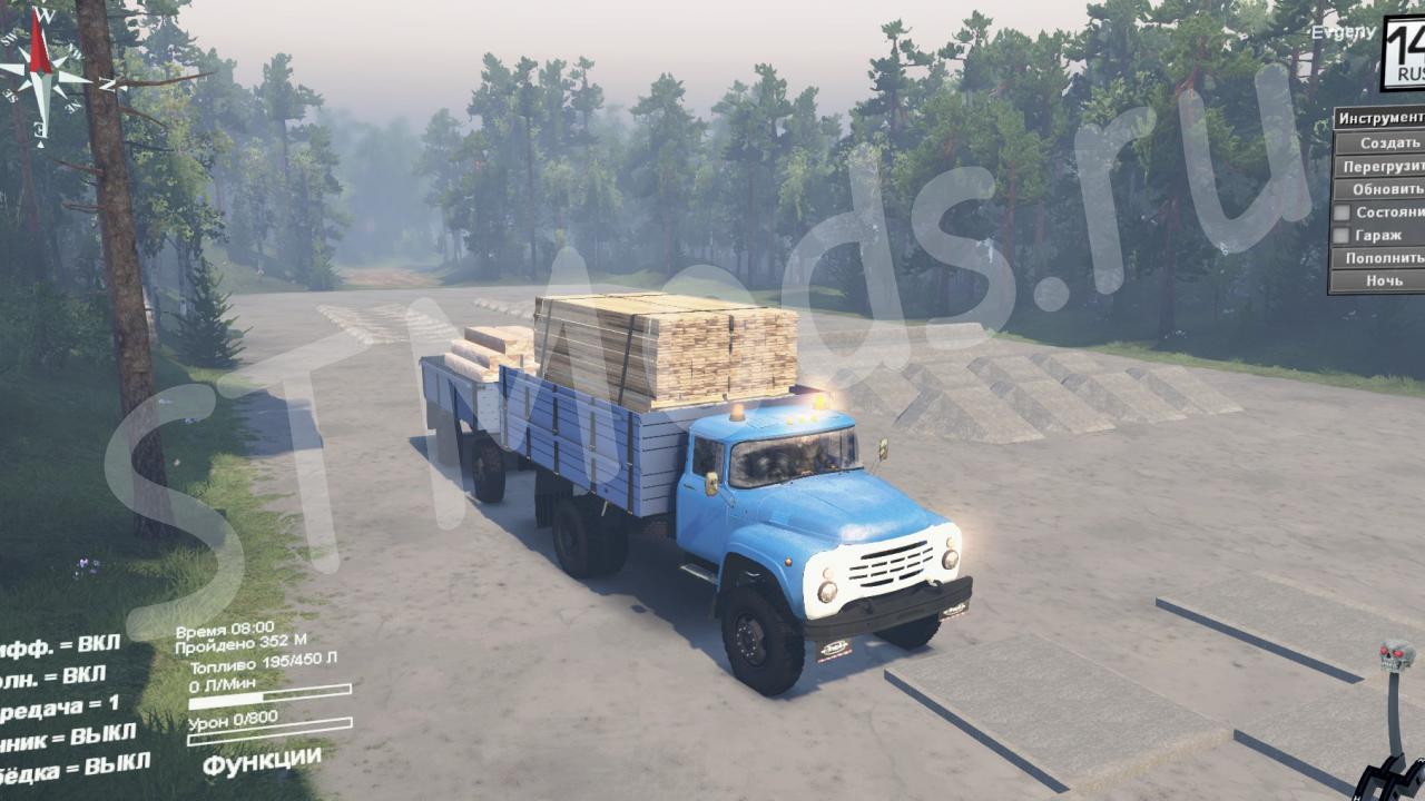 Скачать мод Зил-130 SV версия 2 для SpinTires (v03.03.16)