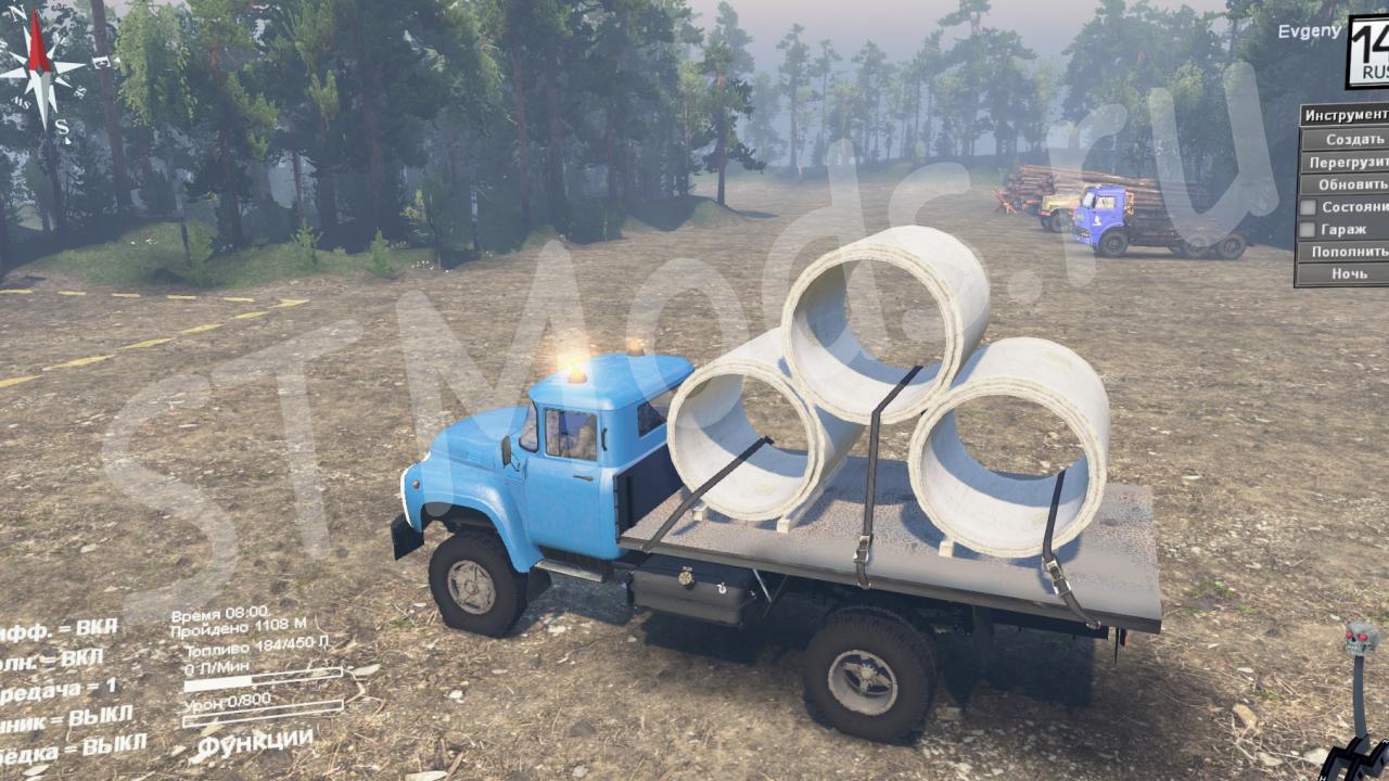 Скачать мод Зил-130 SV версия 2 для SpinTires (v03.03.16)