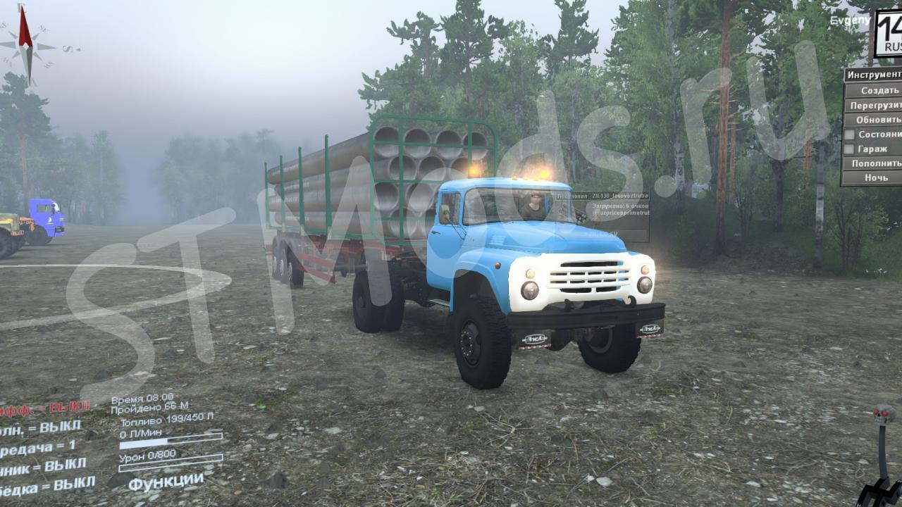 Скачать мод Зил-130 SV версия 2 для SpinTires (v03.03.16)