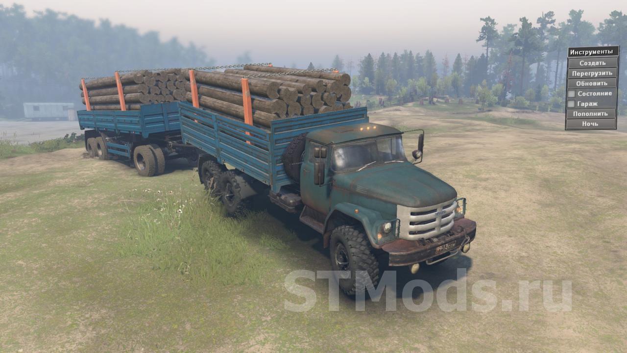 Скачать мод ЗиЛ 131-(133) 6x6 версия 1 для SpinTires (v03.03.16)