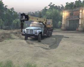 Мод ЗиЛ 133 ГЯ Автокран версия 1.0 для SpinTires (v13.04.15)