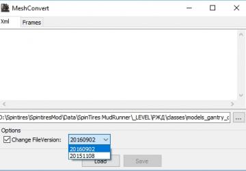 Конвертер мешей версия 1.0.0 для Spintires: MudRunner