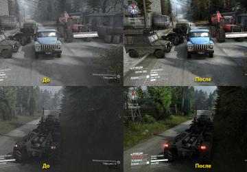 Реалистичная графика + фикс ReShade & ST mod v1.0 для Spintires: MudRunner (v18.10.18)