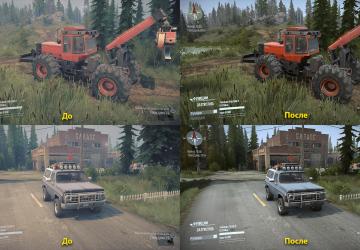 Реалистичная графика + фикс ReShade & ST mod v1.3 для Spintires: MudRunner (v18.10.18)