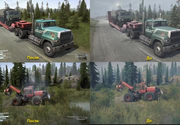 Реалистичная графика + фикс ReShade & ST mod v2.0 для Spintires: MudRunner (v19.11.18)