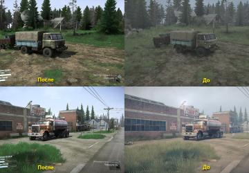 Реалистичная графика + фикс ReShade & ST mod v2.5 для Spintires: MudRunner (v22.03.19)