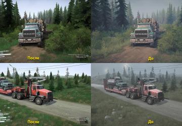 Реалистичная графика + фикс ReShade & ST mod v2.5 для Spintires: MudRunner (v22.03.19)