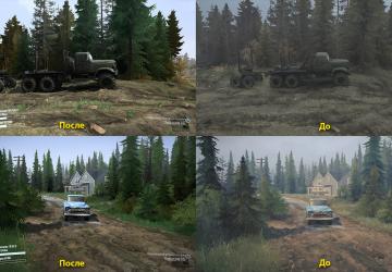 Реалистичная графика + фикс ReShade & ST mod v2.6 для Spintires: MudRunner (v22.03.19)