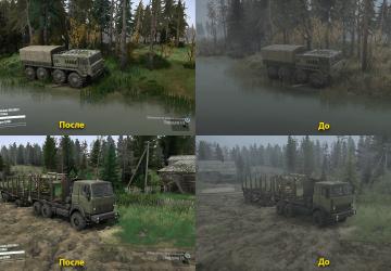 Реалистичная графика + фикс ReShade & ST mod v2.7 для Spintires: MudRunner (v22.03.19)