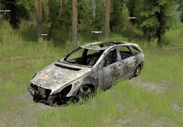 Сгоревший автомобиль для редактора версия 1.0 для Spintires: MudRunner (v25.02.21)