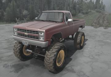 Мод Chevrolet C10 1986 Bigfoot версия 02.04.23 для Spintires: MudRunner (v28.09.22)