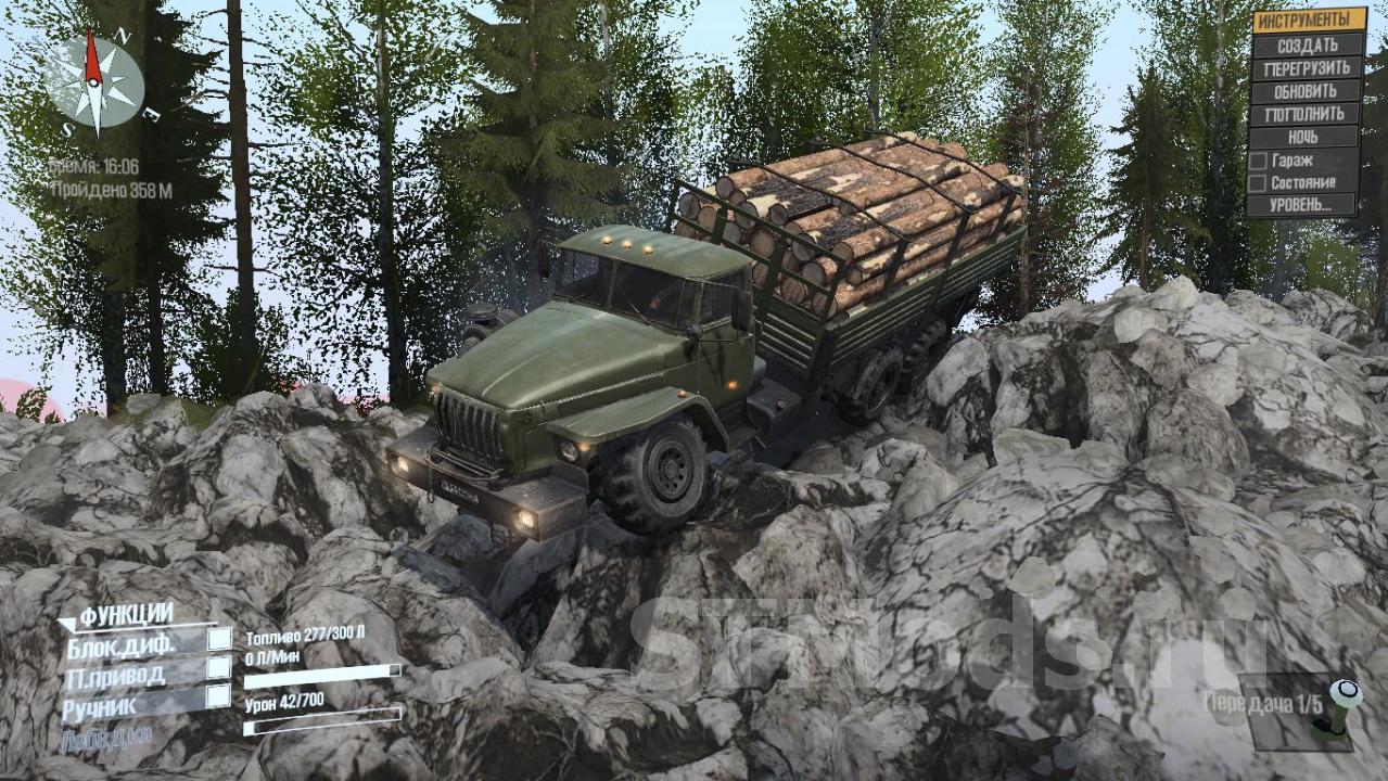 Скачать мод Дефолтный транспорт + физика версия 03.07.21 для Spintires:  MudRunner (v12.10.20)