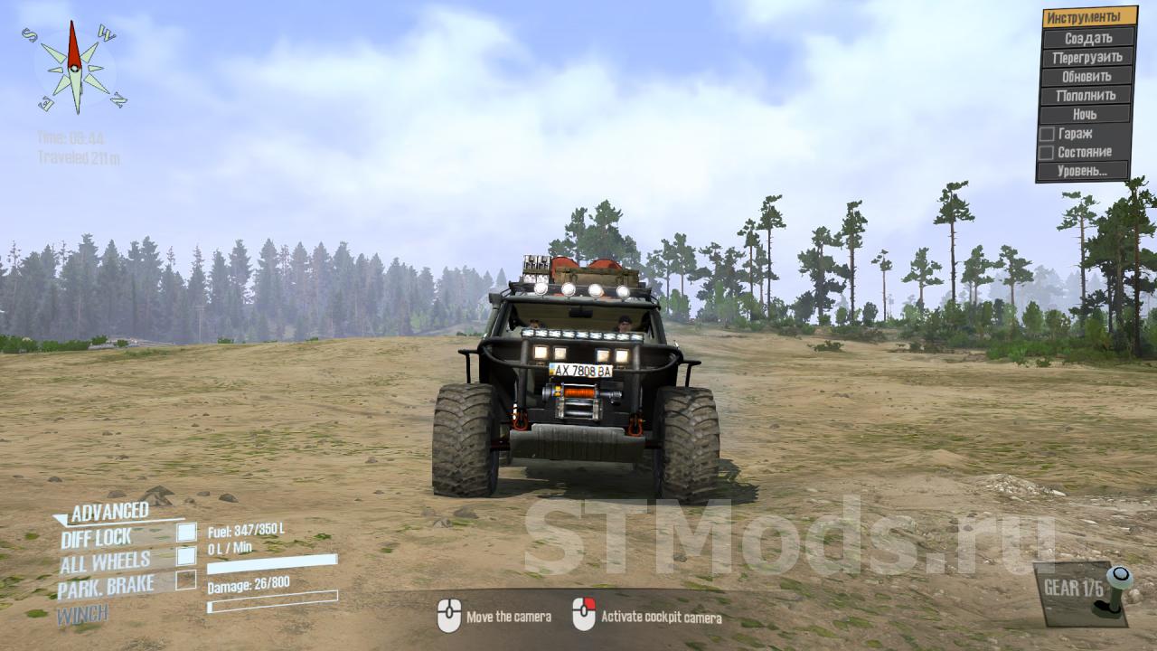 Скачать мод Газ «Тигр» версия 3.0 для Spintires: MudRunner (v07.08.19)