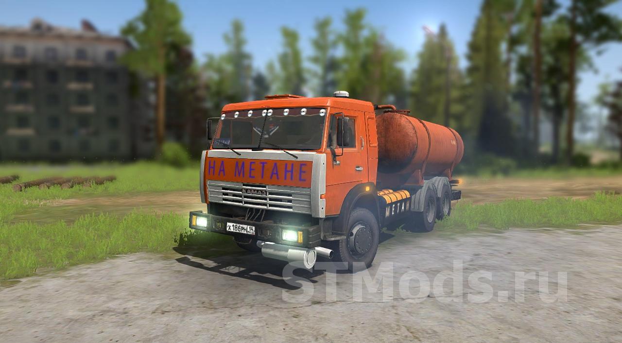 Скачать мод КамАЗ-65115/65111 Ассенизатор КО-505 версия 30.05.2019 для  Spintires: MudRunner (v18.10.18)