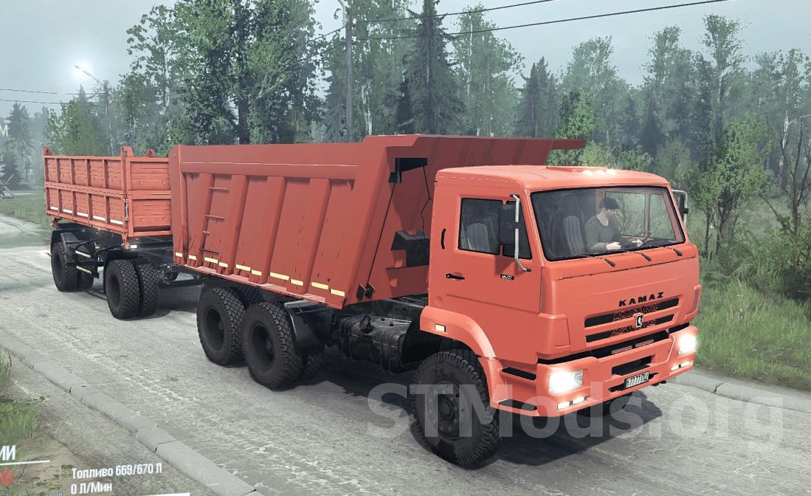 Скачать мод KAmaZ 6520 - Переработка версия 1.3 для Spintires: MudRunner  (v25.02.21)