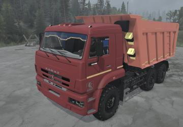 Мод КамАЗ-6522-53 версия 15.03.20 для Spintires: MudRunner (v14.08.19)