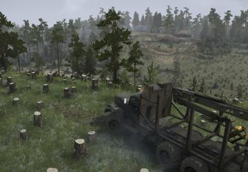 Карта «Glacial Lake (Ледниковое Озеро)» версия 1 для Spintires: MudRunner