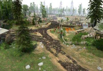 Карта «ПГТ и две деревни» версия 1.0 для Spintires: MudRunner (v25.02.21)