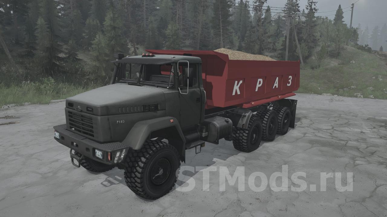 Скачать мод КрАЗ-7140H6 версия 06.11.21 для Spintires: MudRunner (v25.02.21)