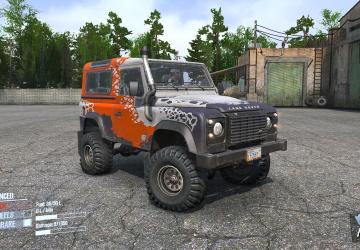 Мод Land Rover Defender 90 версия 1 для Spintires: MudRunner (v25.02.21)