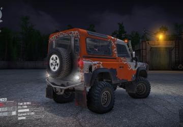 Мод Land Rover Defender 90 версия 1 для Spintires: MudRunner (v25.02.21)