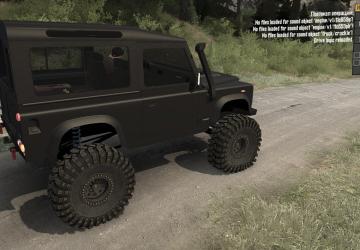 Мод Land Rover Defender 90 TD5 версия 1.0 для Spintires: MudRunner (v18/03/06)