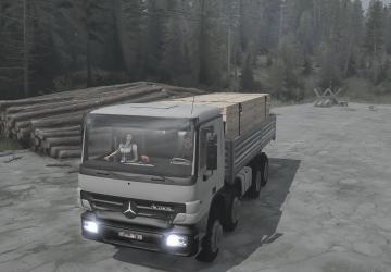 Мод Mersedes-Benz Actros SVE версия 4.0 (19.09.18) для Spintires: MudRunner (v18/05/21)