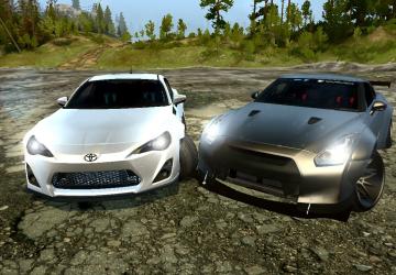 Мод Nissan Skyline GTR35 & Toyota GT86 версия 1 для Spintires: MudRunner (v10.06.19)
