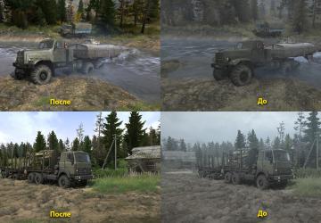 Мод Реалистичная графика Adega Mod Pack версия 1.1 для Spintires: MudRunner (v14.08.19)