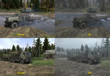 Мод Реалистичная графика Adega Mod Pack версия 1.4 для Spintires: MudRunner (v14.08.19)